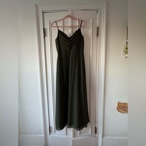 Revelry Dark Green Maxi Dress